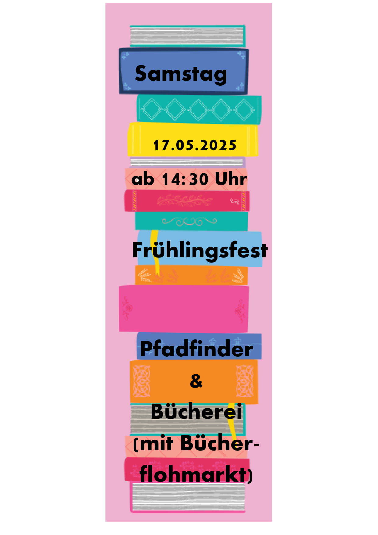 Frühlingsfest und Bücherflohmarkt an der Herz-Jesu-Kirche, Feldmark